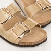 SANDALES REQINS NIDA VERNIS GRAINE PLATINE